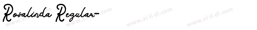 Rosalinda Regular字体转换